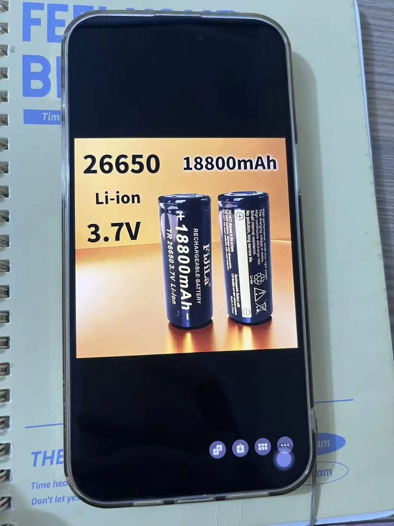 

NEW 100% high quality 26650 battery 3.7V 18800mAh lithium-ion battery suitable for 26650 LED flashlights