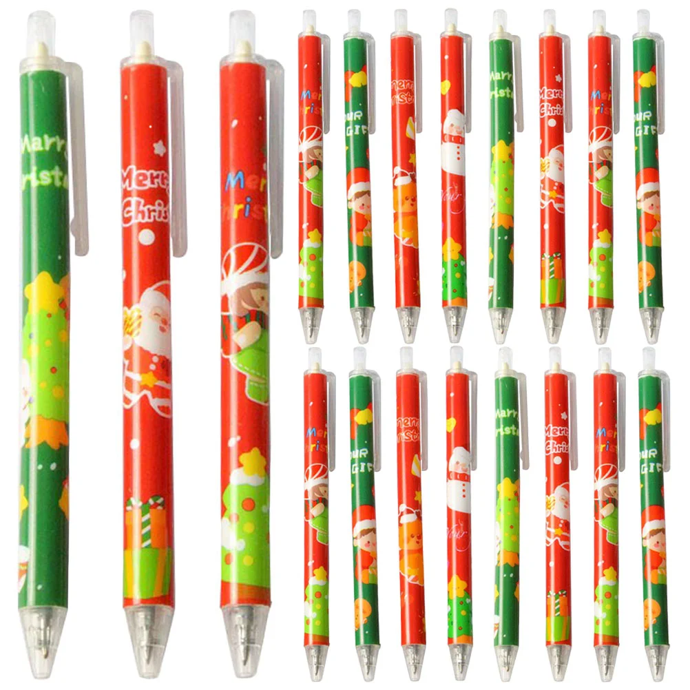 

20 Pcs Christmas Gel Pen Students Cute Writing Tool Sign Pens Ballpoint Note Taking Signature Supplies Stationery