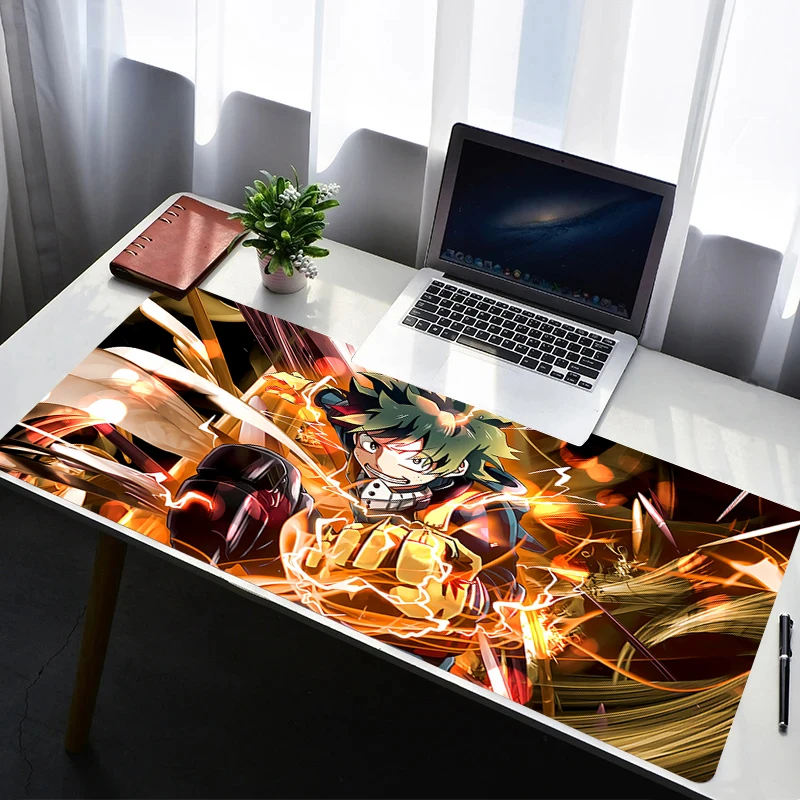 

Mouse Pad Laptop Rubber Anime Extended Desktop Mat Computer Gamer My Hero A-academia Mousepad PC Gaming Accessories Keyboard Pad