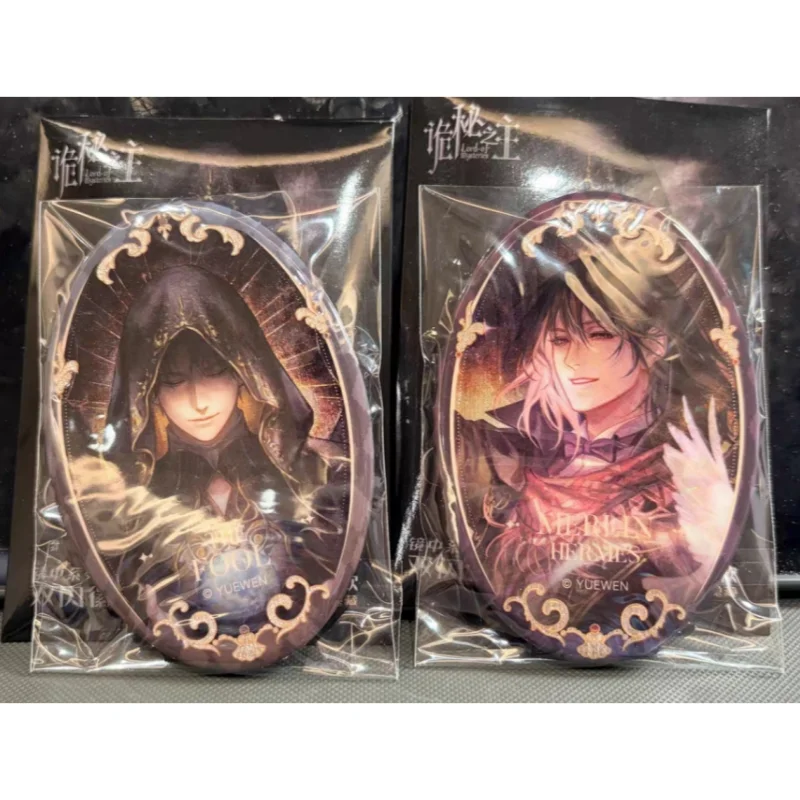 

Lord Of Mysteries Fragments Of Life Series Mirror Double Flash Oval Badge Acg Pendant Gift For Anime Goods Collector