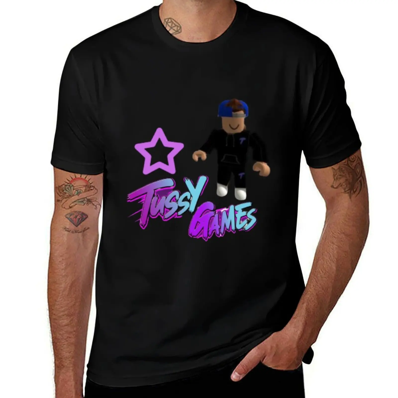 

Tussy games -unisex T-Shirt cotton t shirt man man t shirts cotton black cotton t-shirt plain for man package T-Shirt