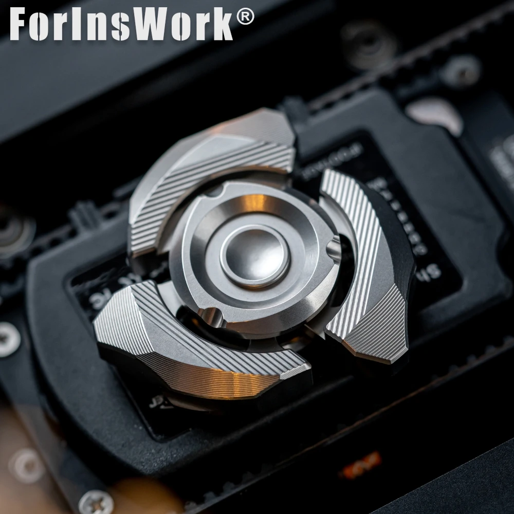 DJG Spinning Fingertip High-Speed Three-Leaf Gyroscope Anti-Stress Fidget Toy For Adults Kids Handheld EDC Gadget