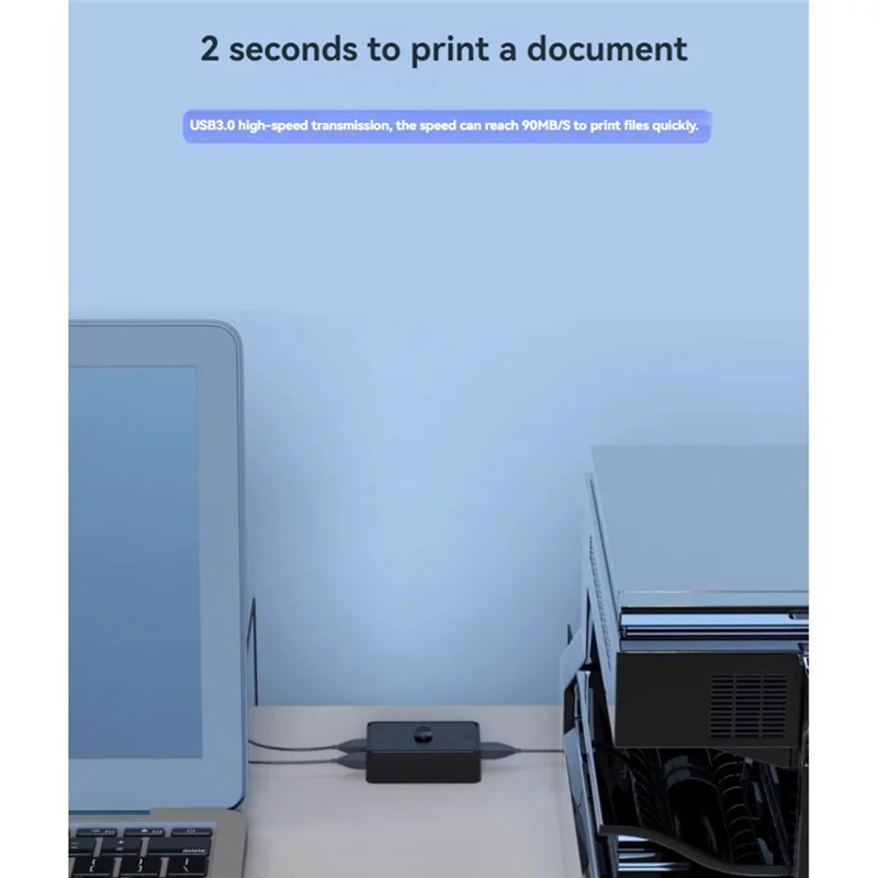 2 منفذ USB محول الطابعة مشاركة مفاتيح ثنائية الاتجاه 2 في و 1 خارج أو 1 داخل و 2 خارج USB تقاسم الجلاد