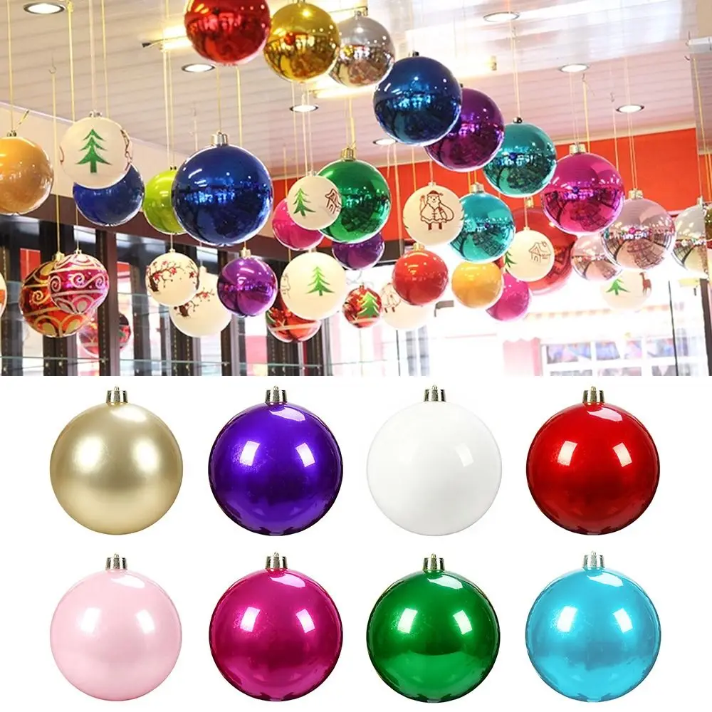 

Decorations Plastic Pearlescent Ball Pearlescent Ball Shape Christmas Ball 15CM Xmas Ornament Ball New Year's Day
