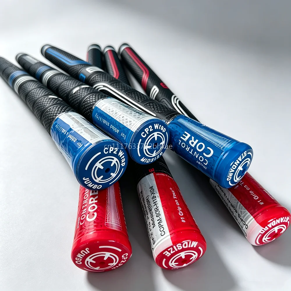 Standard Midsize Jumbo Full Rubber Blue Golf Wrap Grip Non-slip All Rubber Red Pro Golf Club Handle Replacement Golf Grips