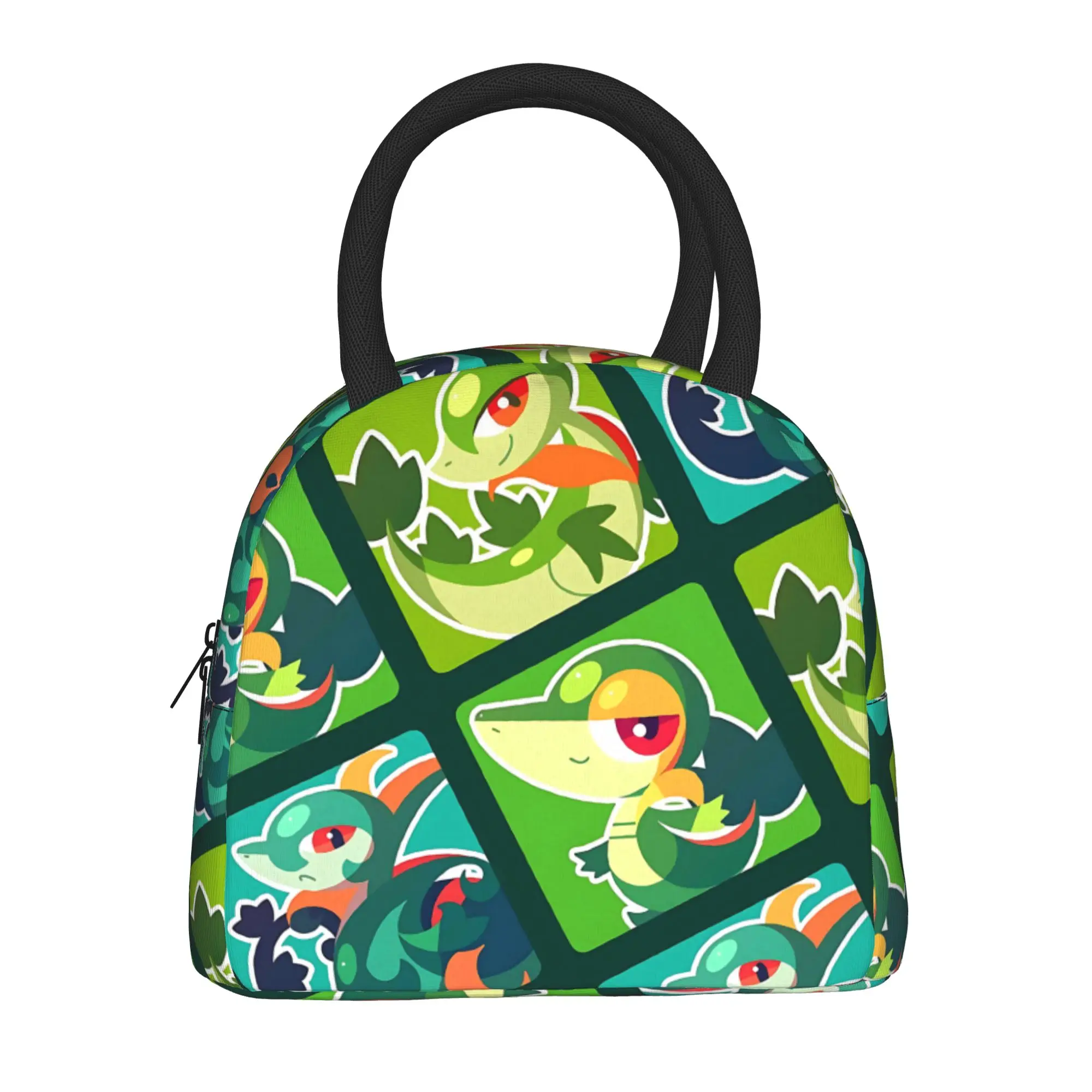 Cartoon Pokemon Theme Handbag Insulated Lunch Bag Insulation Bento Pack Rice Bag  bolsa Student Bento Lunch Handbag Insulation