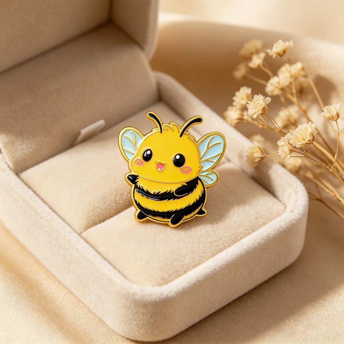 Cartoon Insects Enamel Pin Cute Bee Brooch Pines Lapel Pins Badge on Backpack Clothing Accessories Fashion Jewelry Friends Gifts