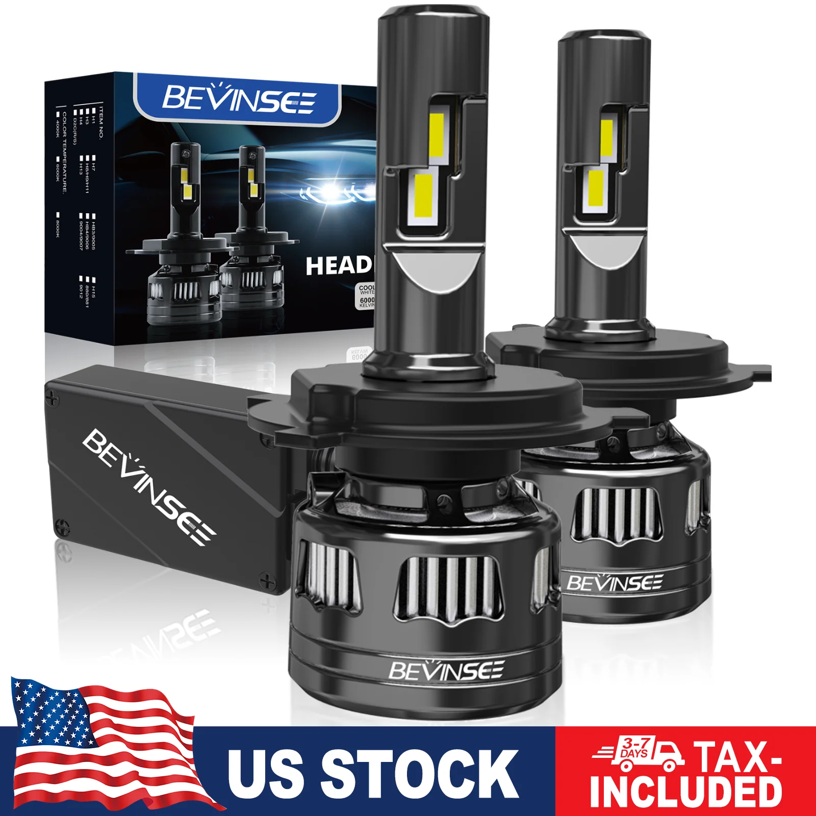 Bevinsee H4 Led Hea… - image