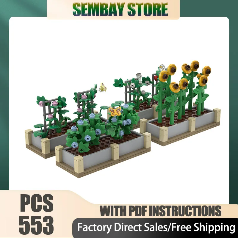 

City Street View Model Moc Building Bricks Modular Large Planters Model Technology Blocks Christmas DIY Toy Construction Gifts
