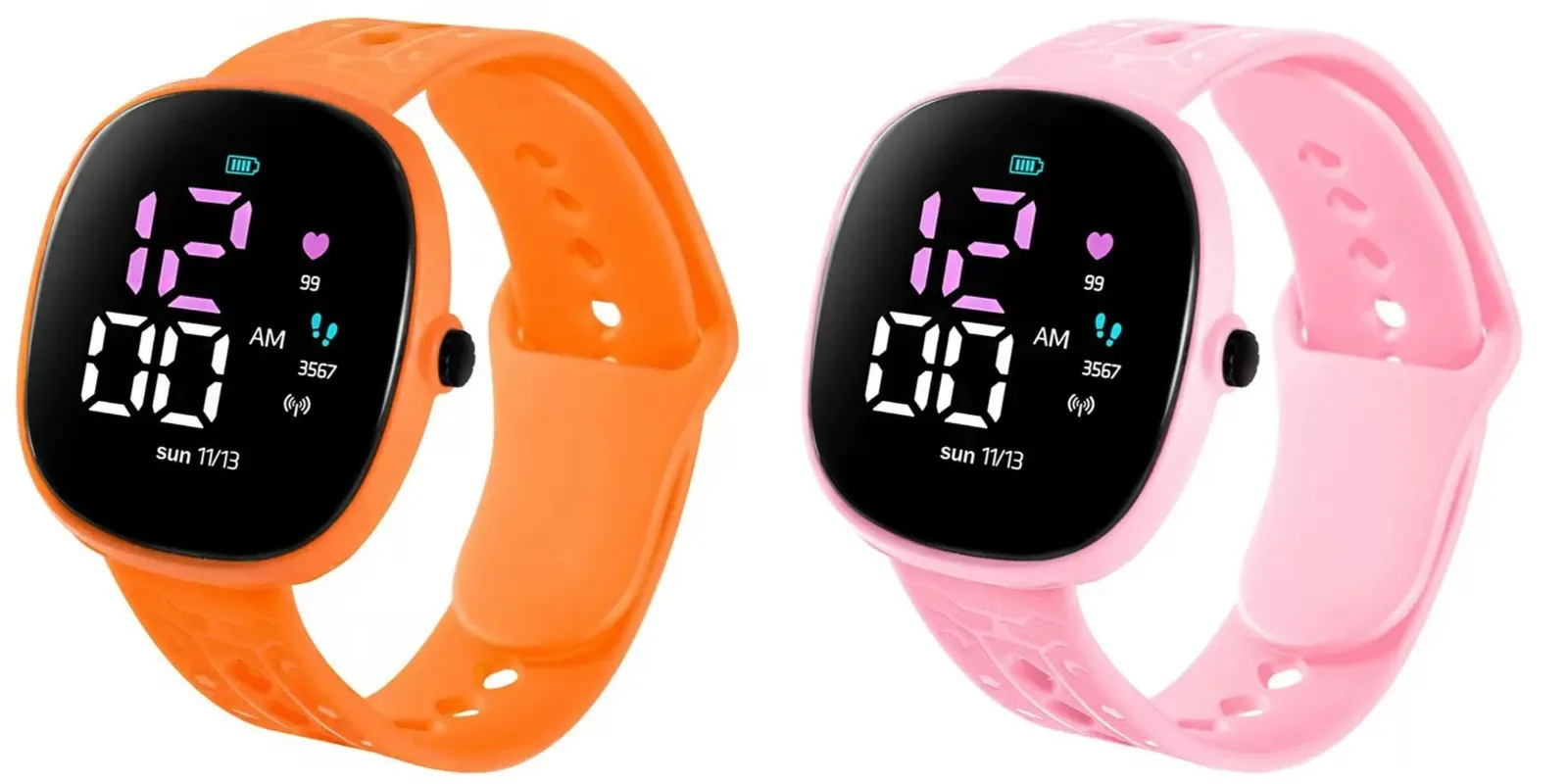 LED sports children's candy color electronic watch