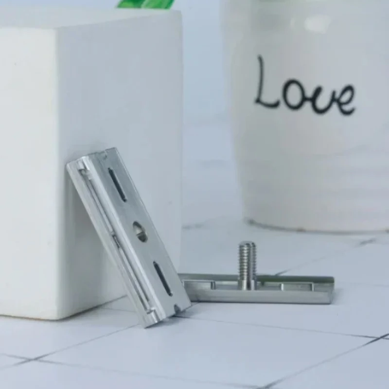 2026 YAQI Tile 316 Stainless Steel Safety Razor Head - Zero Irritation Design Hypoallergenic Men's Grooming Shaving Tool