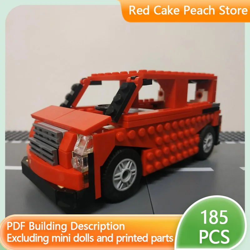 

City Car Model MOC Building Bricks Light Van-Type Truck Modular Technology Children Holiday Gifts Assemble Toys Suit