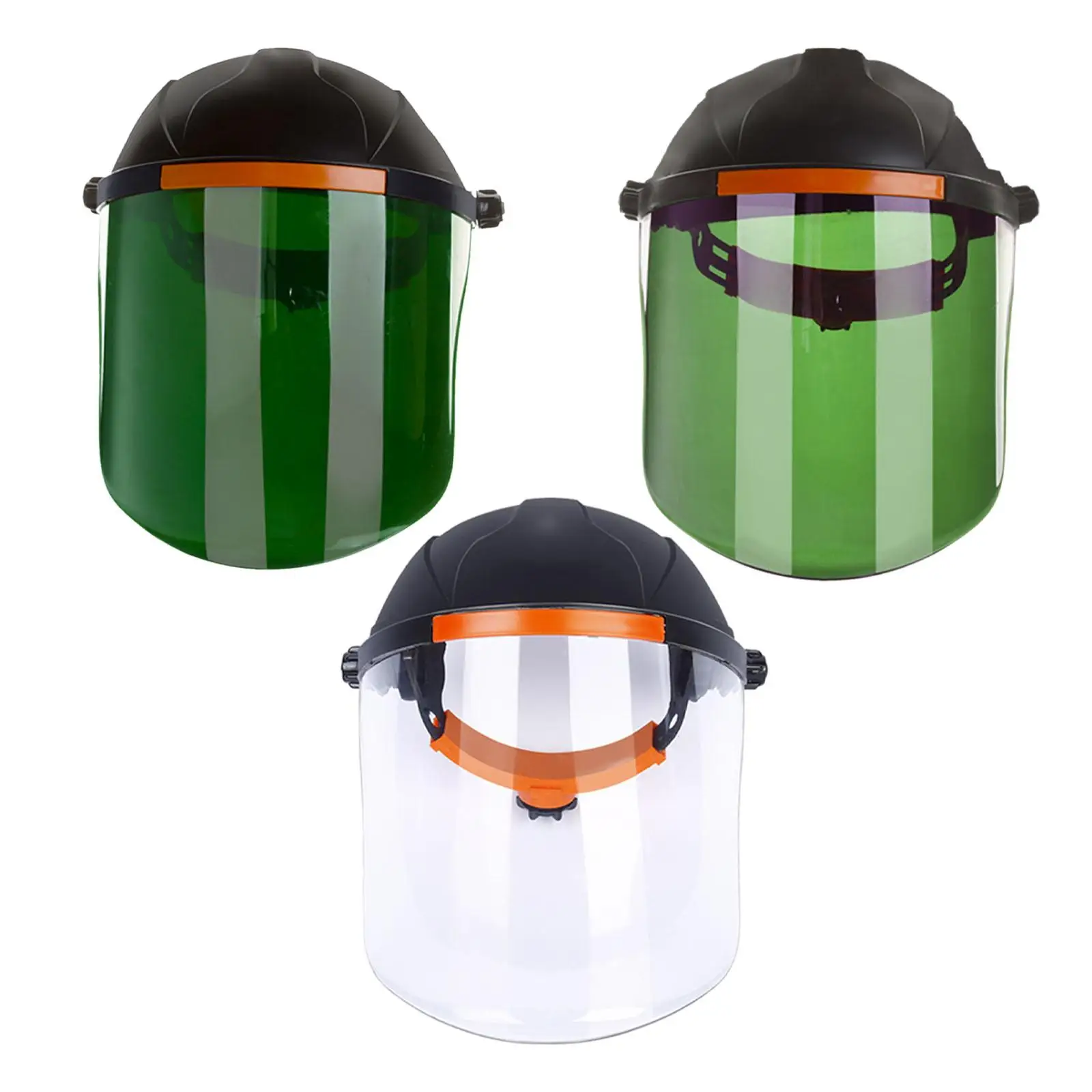 Welding Face Cover with Flip Front Visor Heat Resistant Adjustable PC Material Versatile for Mechanical Industry Professional