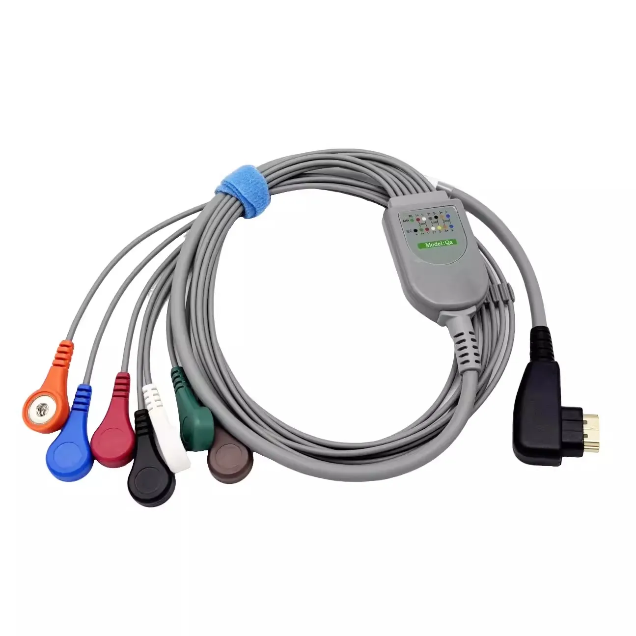 Compatible with dynamic ECG lead 7-pin buckle type, suitable for use with the DMS300-4A ECG recorder