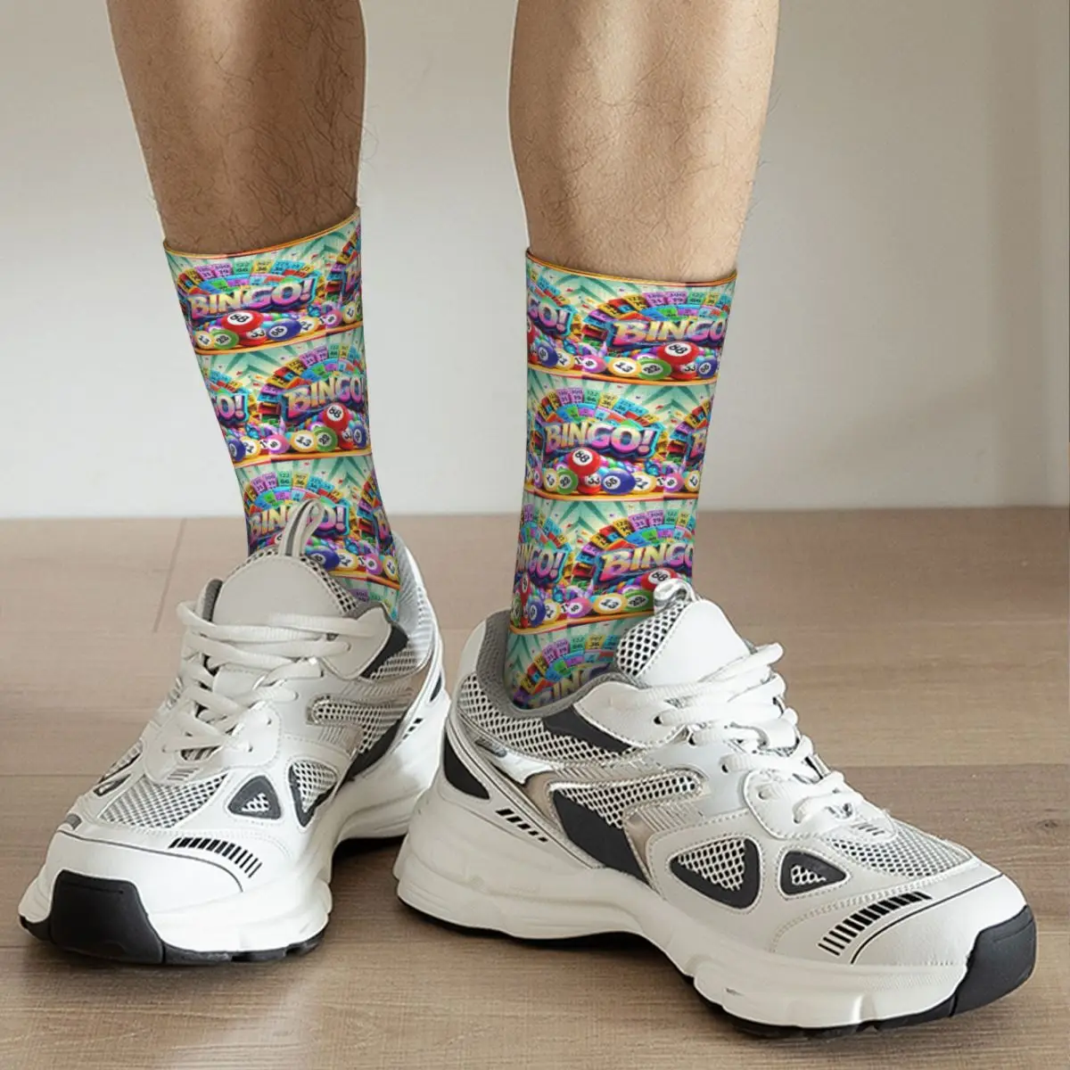 Best Play Bingo Game For Bingo Players Socks Harajuku High Quality Stockings All Season Long Socks Unisex Valentine's Day Gifts