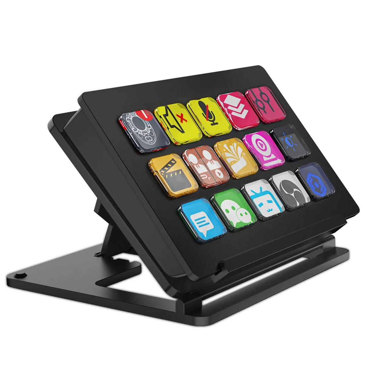 

For StreamDeck Keyboard LCD Button 15Key Live Content Creation Visual Controller Button Custom for Windows/Android/IOS