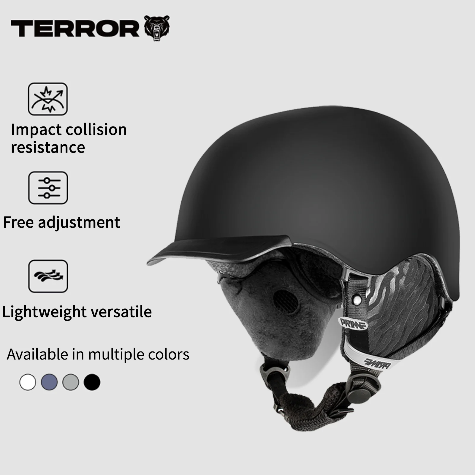 

PRIME C1 ski helmet PC injection molding + EPS lining, with natural ventilation system - 7 ventilation holes