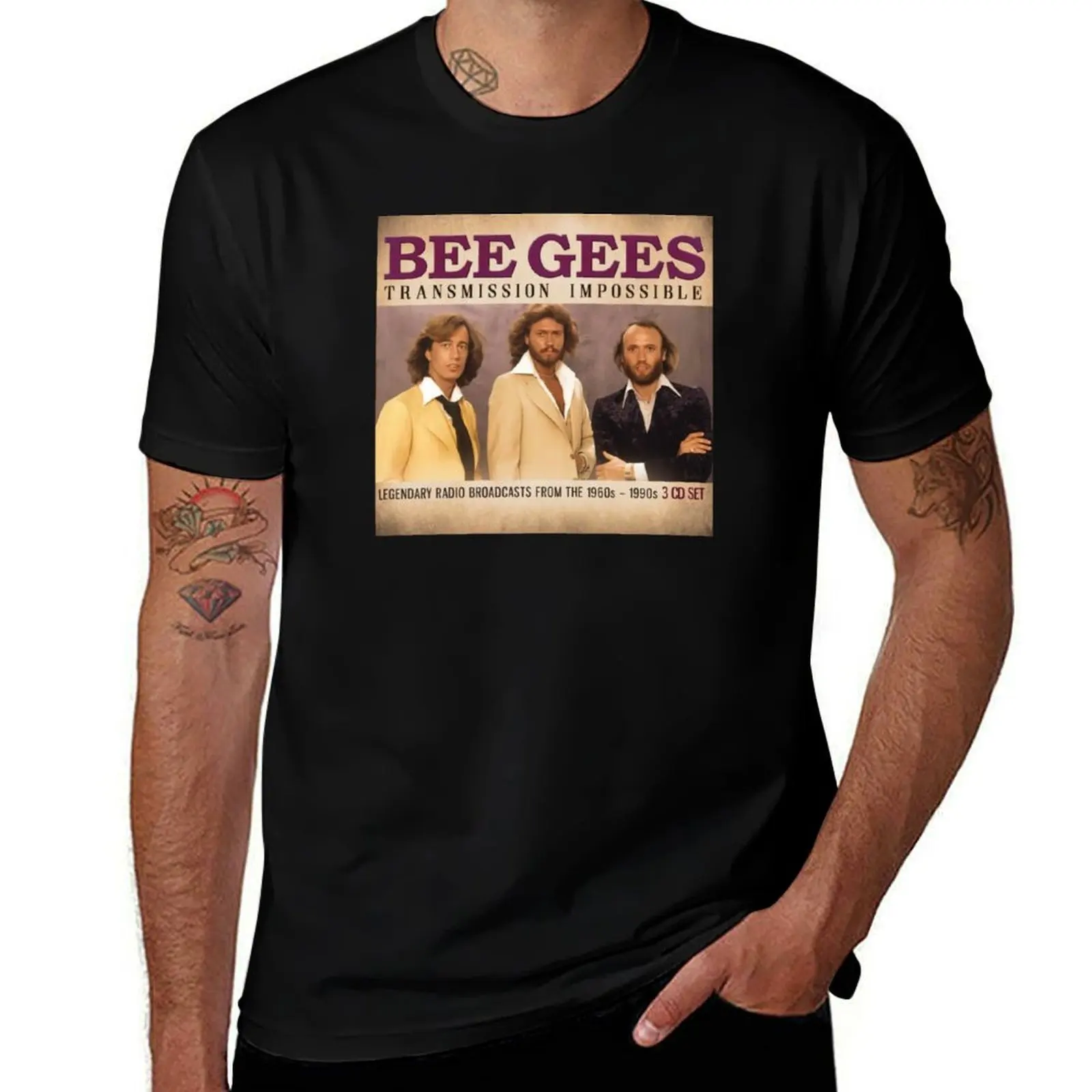 

BEE GEES - TRANSMISSION IMPOSSIBLE T-Shirt Soft Stretch Short Sleeve Top