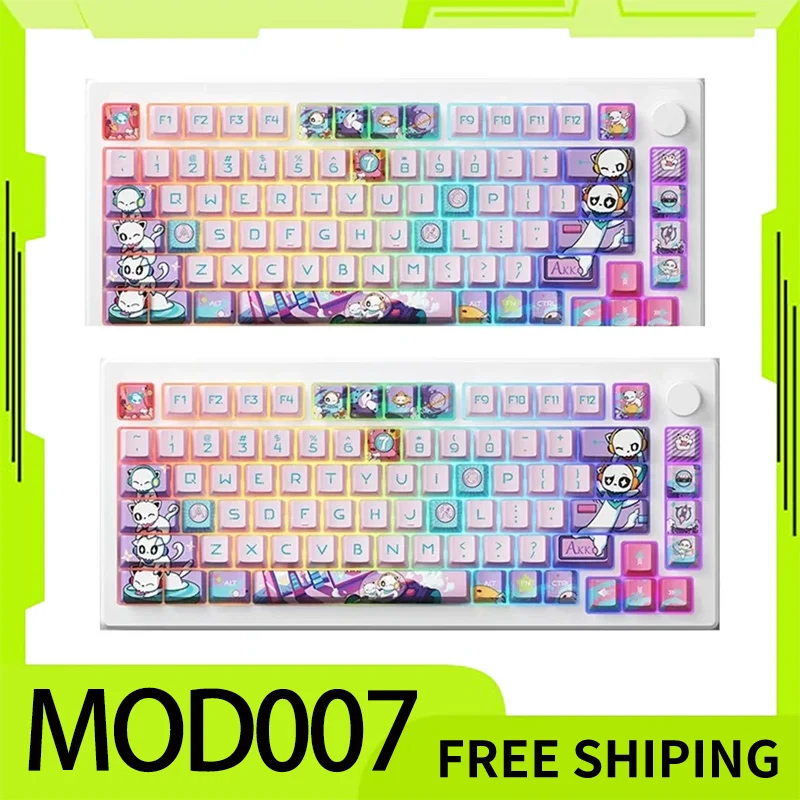 

Akko Mod007 Pc Keyboard Wired Mechanical Gaming Keyboard 7th Anniversary 75% Rgb Customized Keyboard With Magnetic Switch Gift