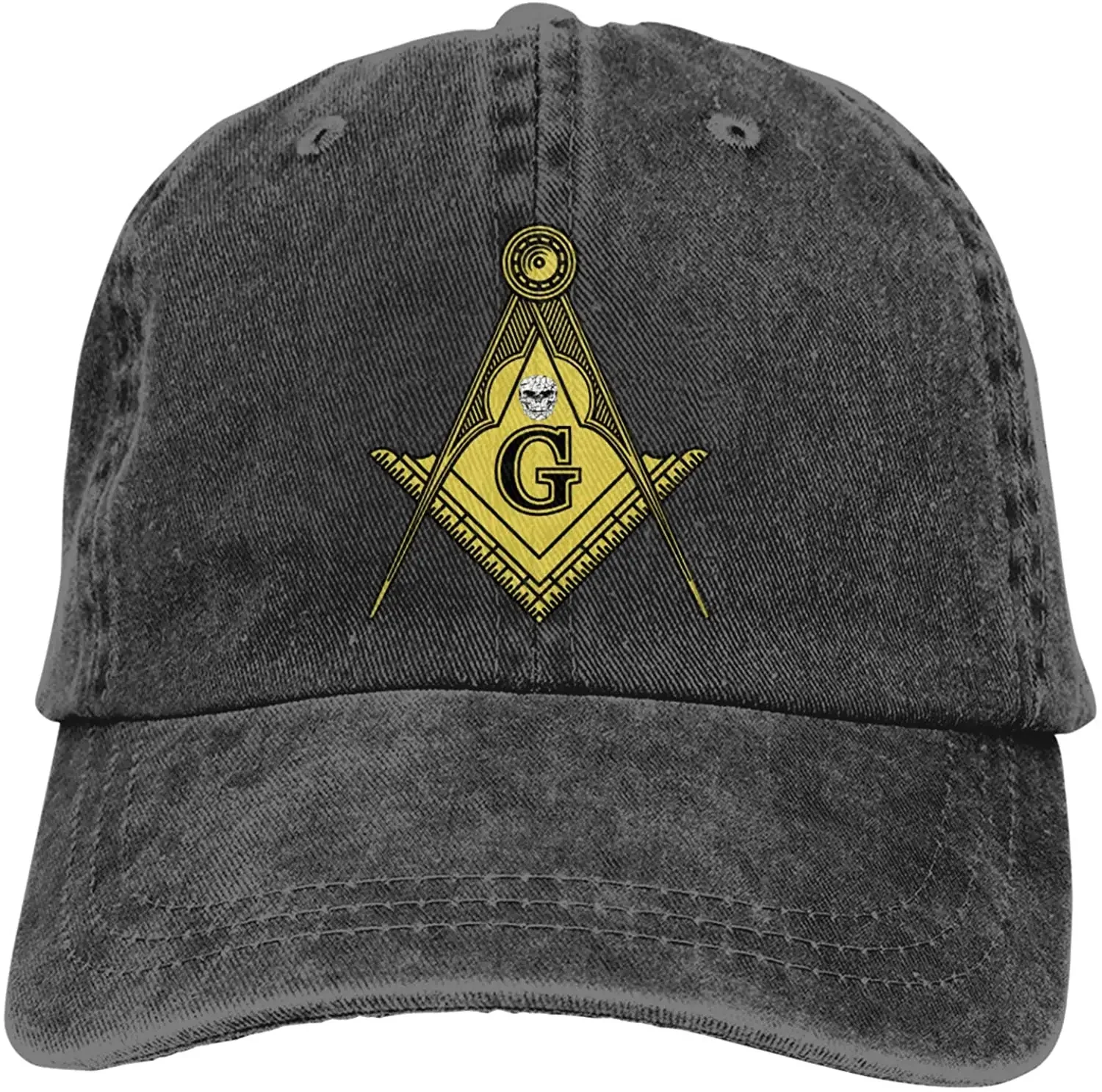 Freemason Masonic Sports Denim Cap Adjustable Unisex Plain Baseball Cowboy Snapback Hat