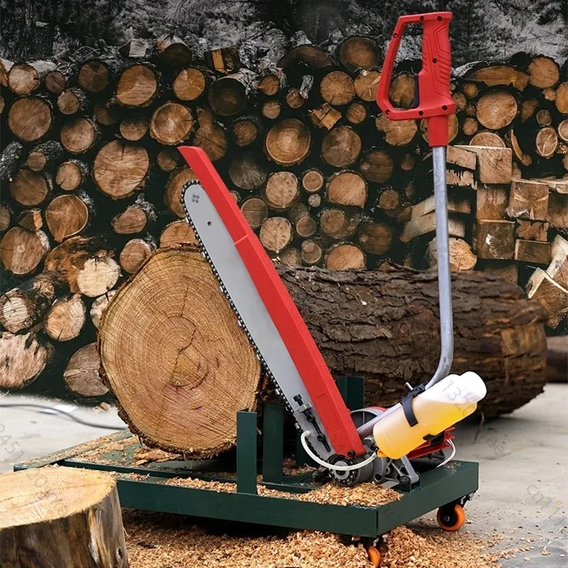 220V Electric Household Firewood Saw High-Power Wood Cutting Machine Rural Firewood Splitter Electric Log Saw