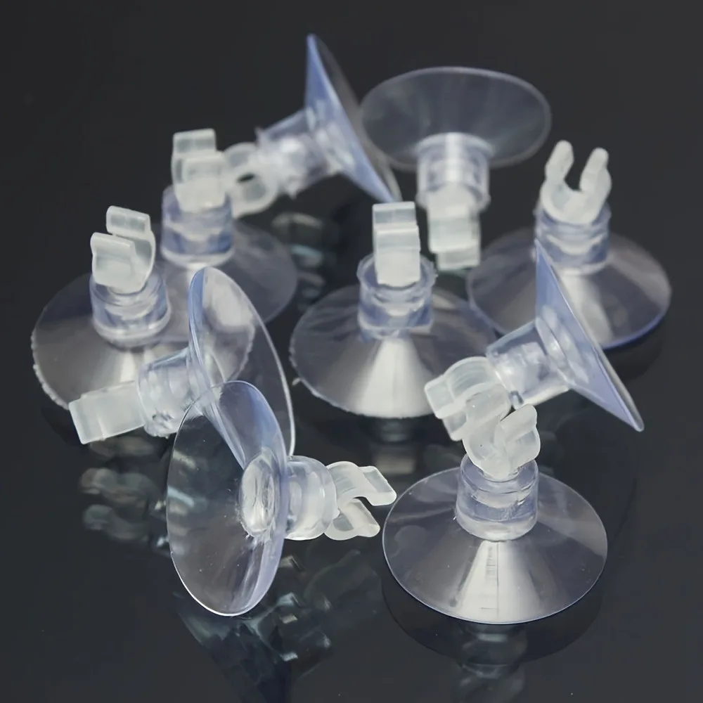 10 Stück Gummi-Aquarium-Saugnapfhalterungen für Luftschlauch, Schlauch und Pumpe – Detail 6