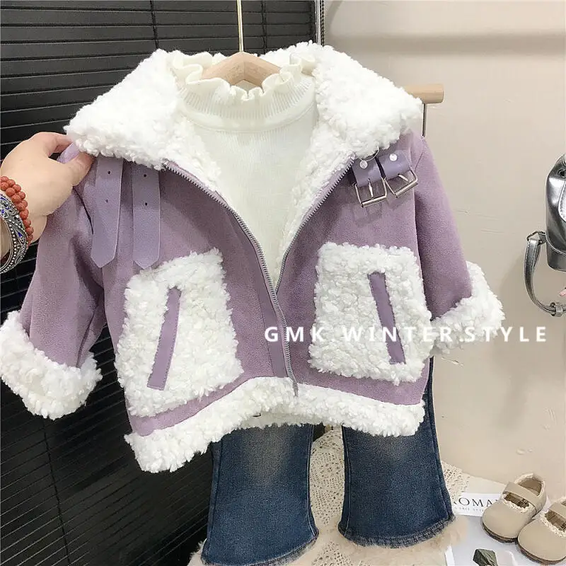 

Осенне-зимнее теплое пальто для девочек, утепленная стеганая куртка, корейская версия, чистый цвет, новая модная детская одежда для детей от 7 до 12 лет