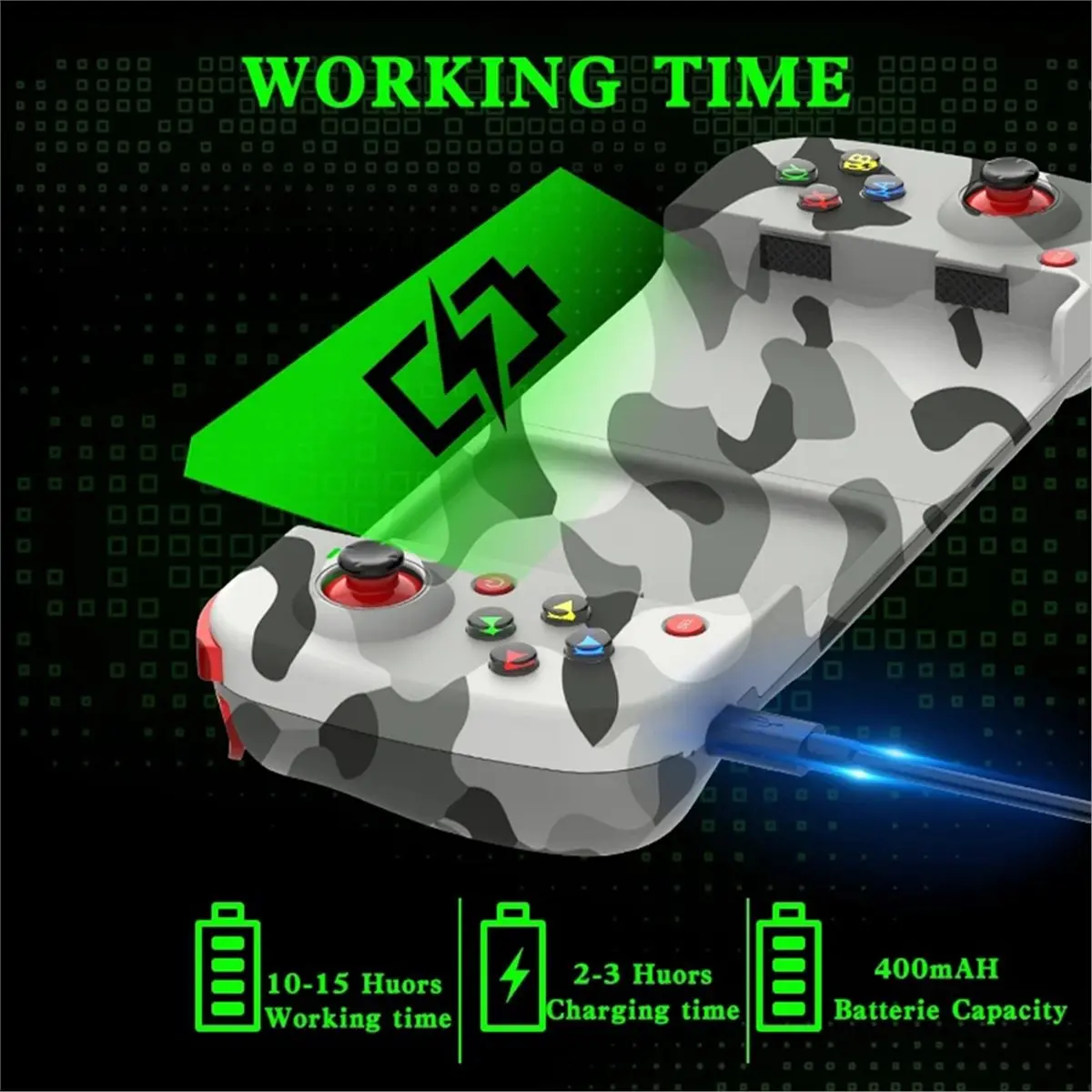 goodidea Phone Controller Gamepad Joystick for IPhone Android, Direct Play Low Latency Mobile Gamepad for Galaxy Gaming Control