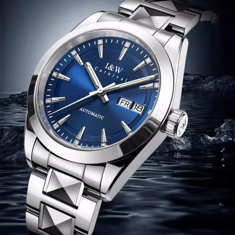 Montre CARNIVAL Brand Mens Mechanical Wristwatches Luxury Automatic NH36 Movement Dress Watches for Men Waterproof Reloj Hombre