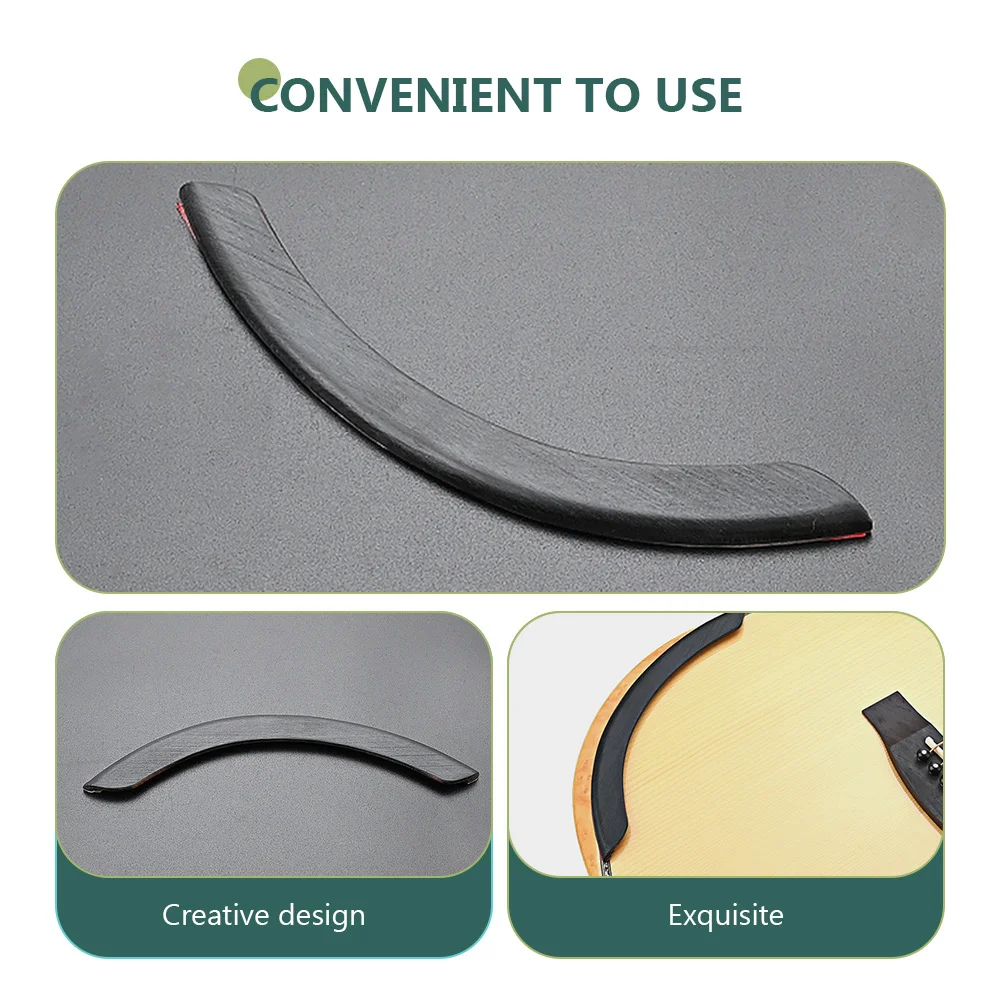 

Folk Guitar Parts Wooden Hand Rest Non-Slip Accessory for Guitar Players and Lovers Armrest with Adhesive Parts