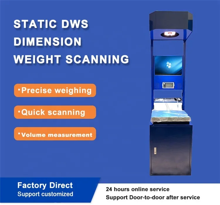 warehouse logistic large size cubiscan parcel scanning dimensioning weighing machine DWS system