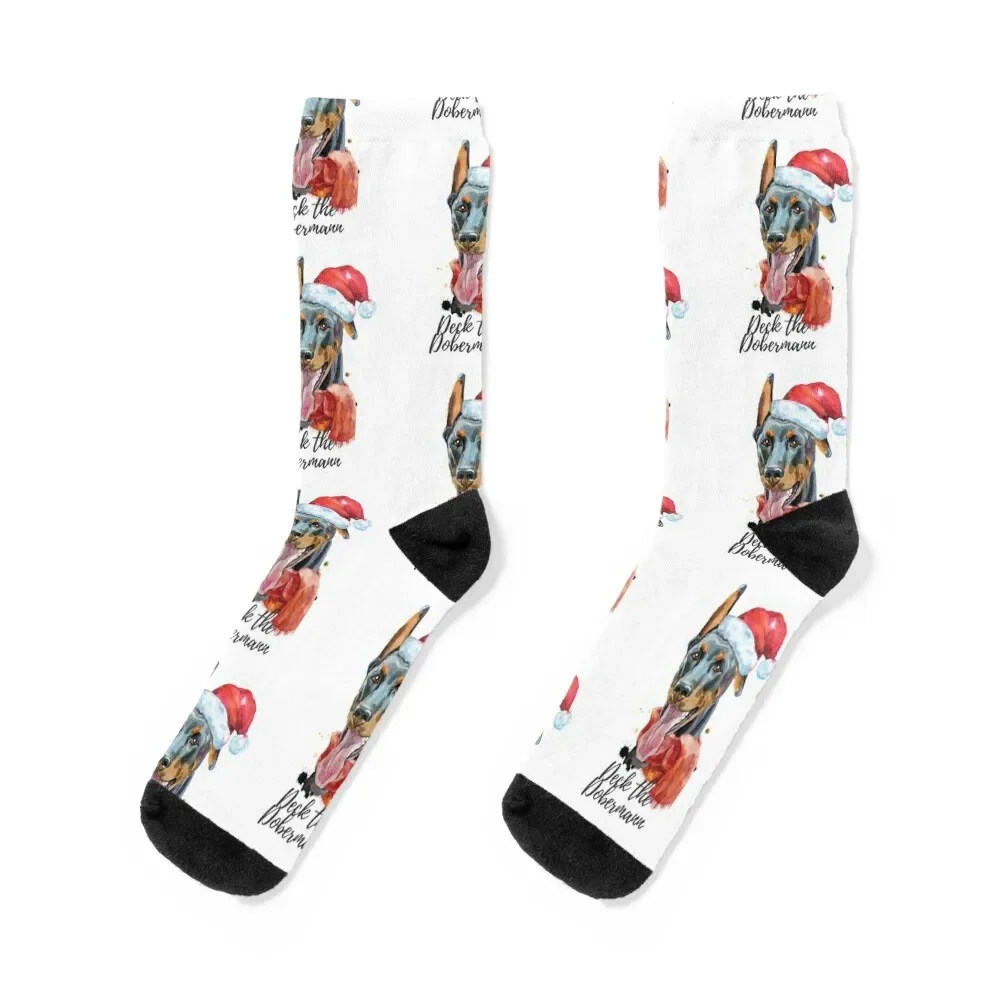 

Deck the Dobermann Socks crazy anime Socks Men's Women's