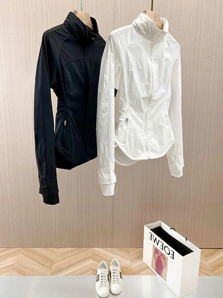 

Ele Fibone Design, легкая облегающая солнцезащитная куртка, повседневная женская верхняя одежда, новое поступление лета