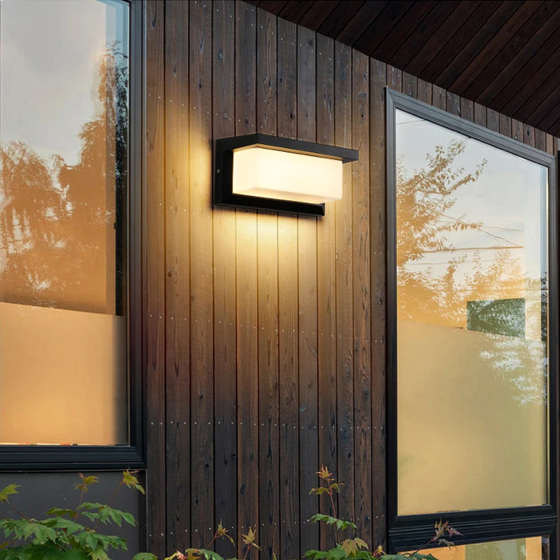 Aluminum LED  Wall Light Motion sensor Waterproof IP65 Porch Light Modern Wall Lamp Courtyard Garden Outdoor Light