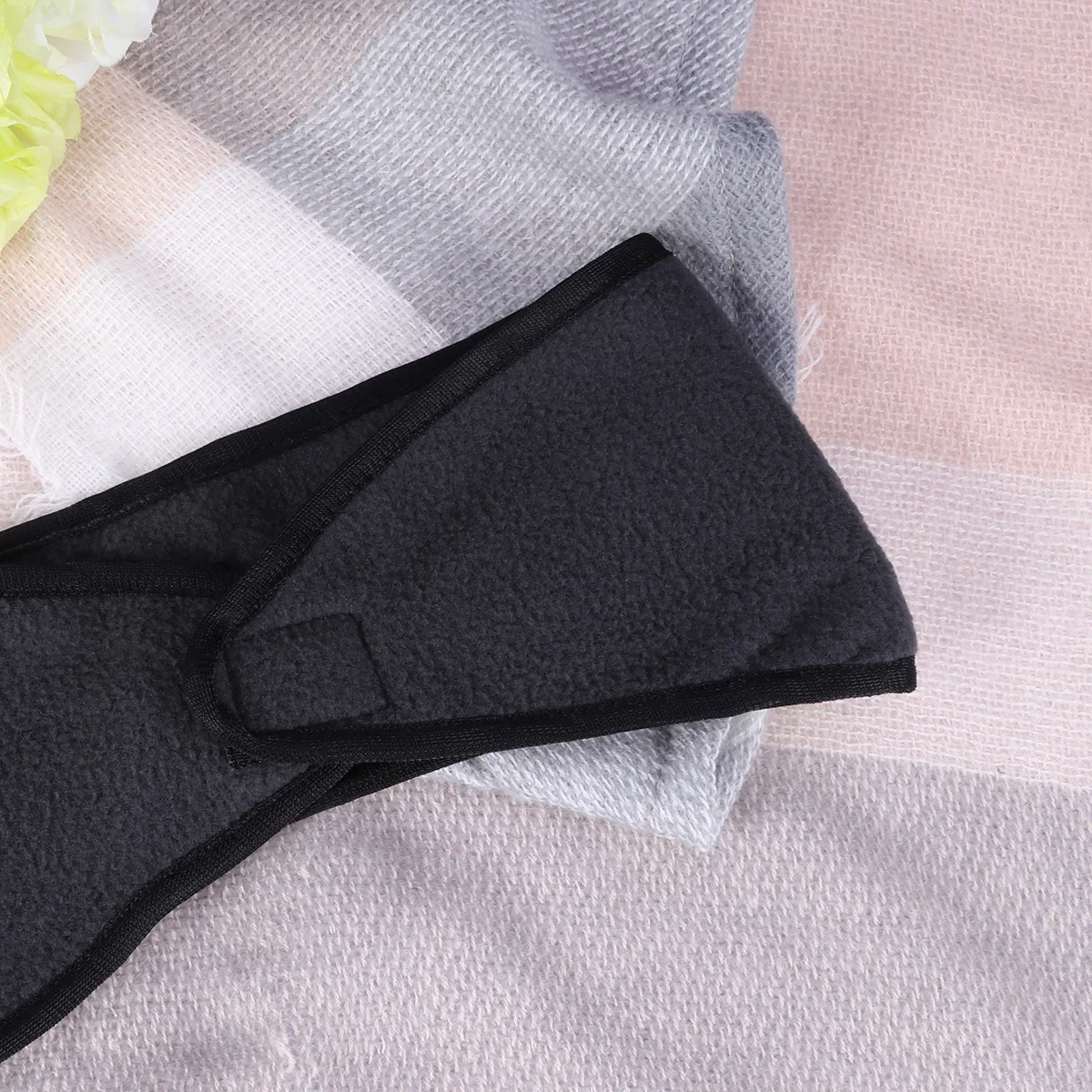 عصابة رأس لتدفئة الأذن بطبقة مزدوجة للجنسين، رمادي داكن، واقي أذن من الصوف قابل للتعديل للجري وركوب الدراجات والتزلج على الجليد #3