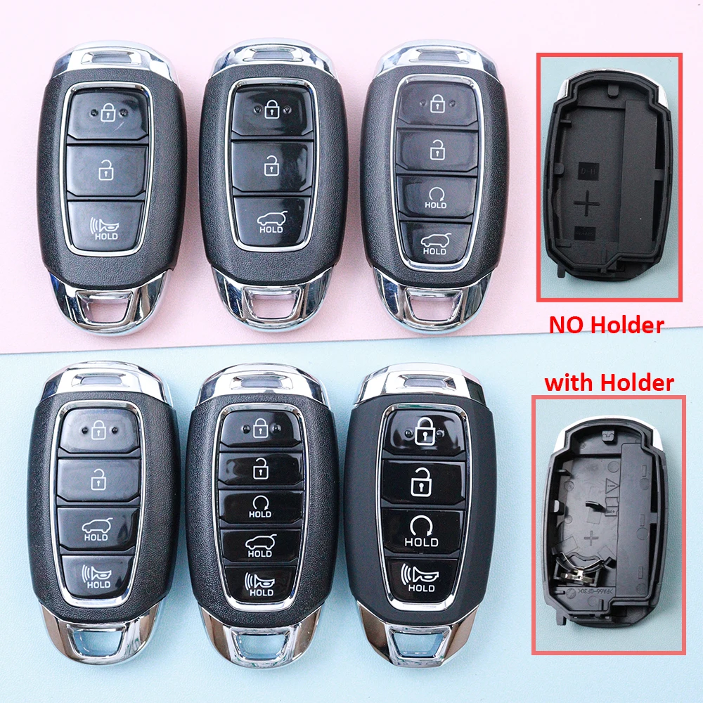 Car Key Fob Shell Case Housing for Hyundai Elantra Grandeur Ig Accent Solaris Sonata Palisade Kona Azera Creta I20 I30 IX35 IX25