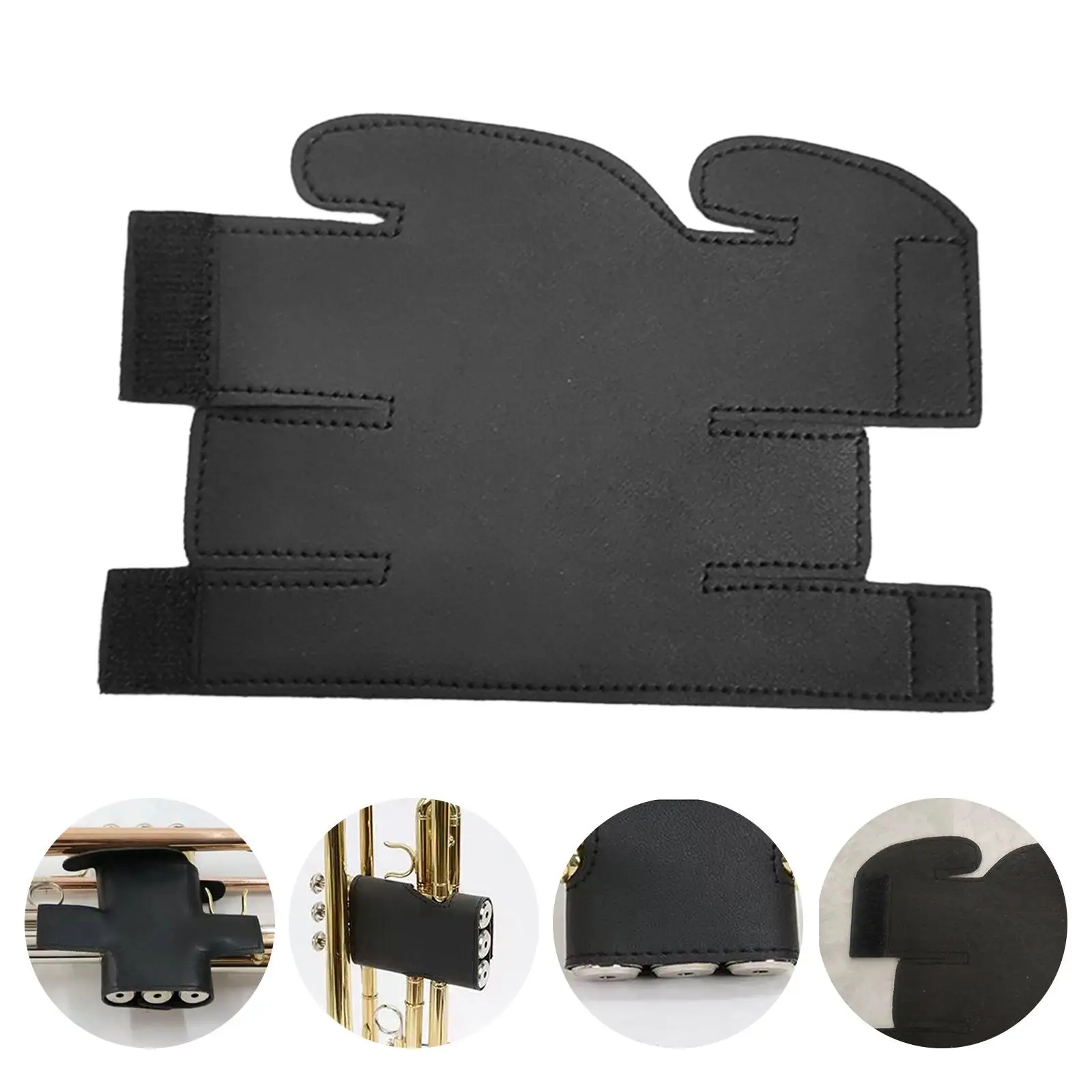 Trumpet Leather Valves Guard Adjustable Professional Stage Trumpet Valves Cover for Corrosion Scratches Stains