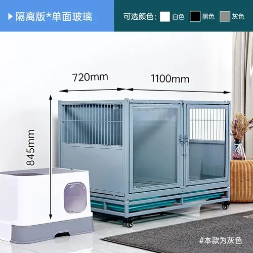 

Cage Pet Shop Dog Crate Display Cabinet Hospital Foster Glass Cat Cabinet Breeding Cat Cage Isolation Rescue