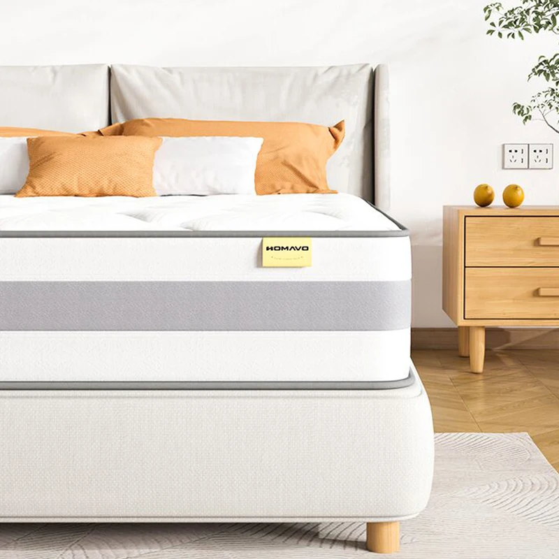 HOMAVO Mattress, Hybrid Mattress With Pocket Spring And Memory Foam,  Height 25cm, Orthopedic 7-zone, OEKO Certified,