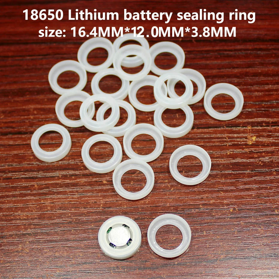 100pcs/lot Lithium battery cap 18650 lithium battery fittings gaskets white aprons nickel metal hydride cadmium meson