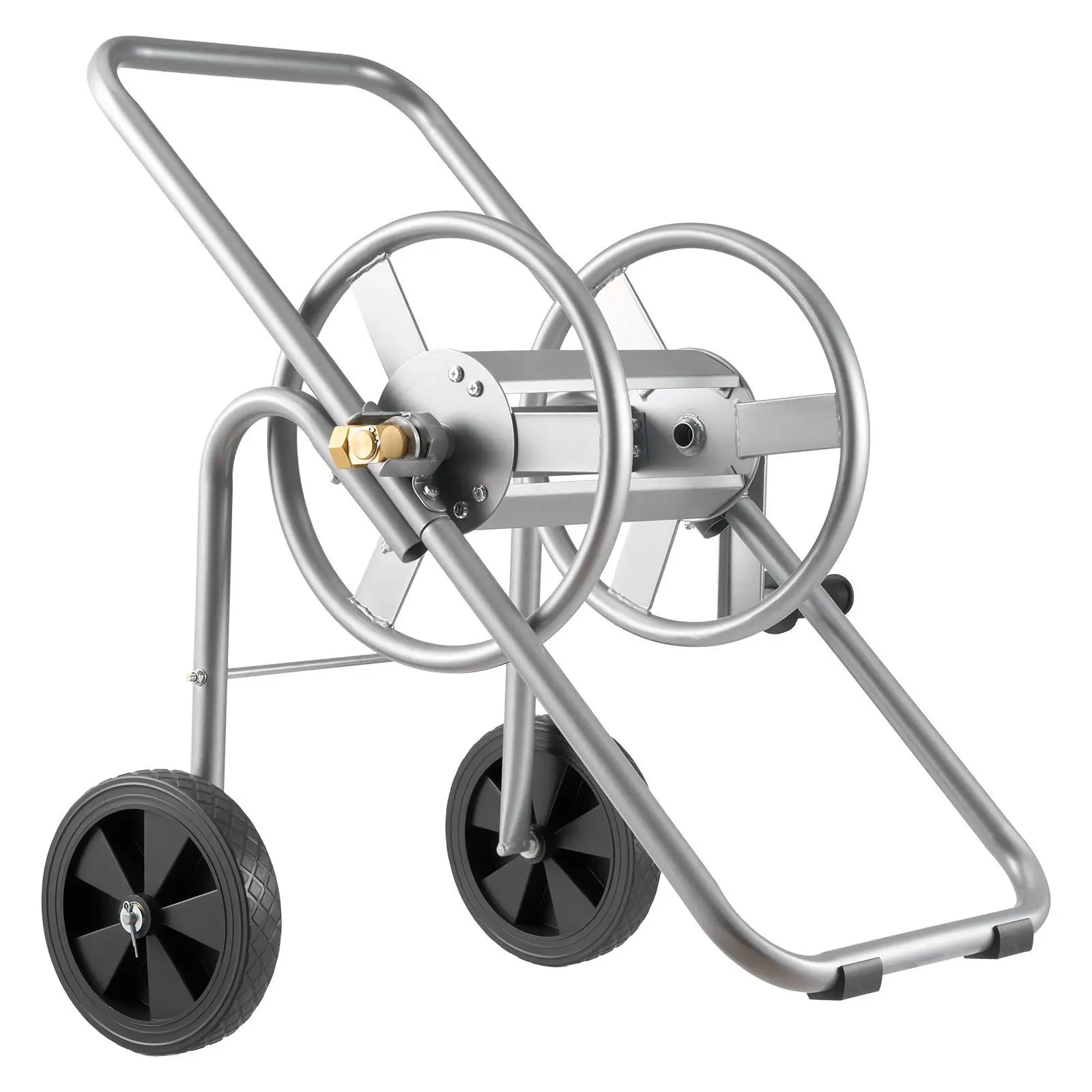

Heavy Duty Hose Reel Cart for Garden Yard Lawn Holds 175ft 5/8 Hose Mobile with Wheels Powder-coated Steel