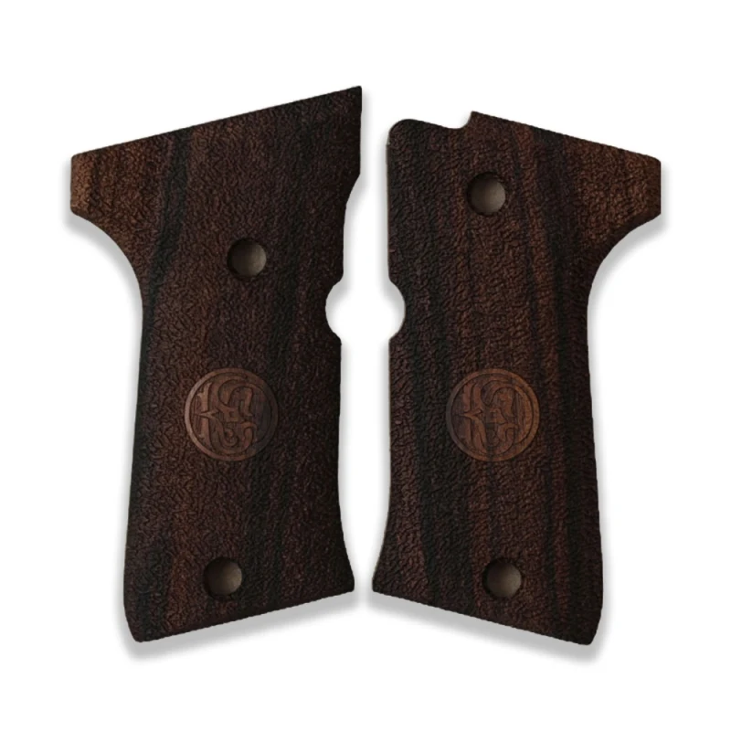 KSD Brand Beretta 92 Compact Compatible Walnut Grips Stripled(Full)