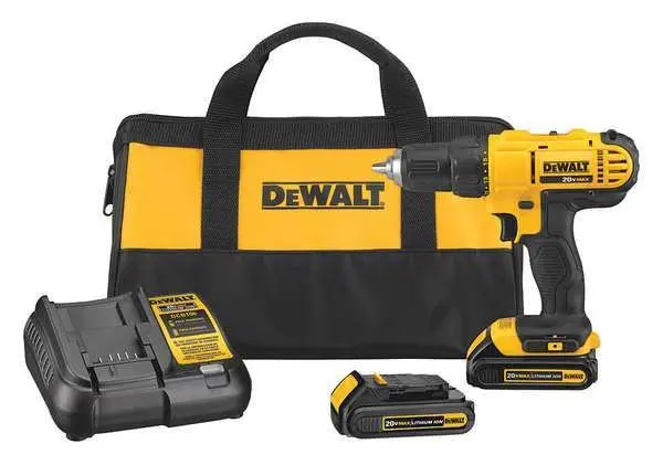 1/2 in, 20V DC Cordless Drill Kit, Battery Included