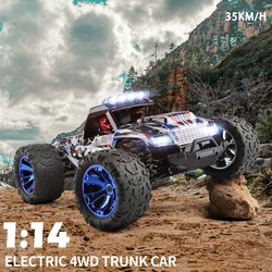 WLtoys 144018 Fast Rc Cars 35KM/Hh 1/14 Off Road 4WD with LED Headlights,2.4G Waterproof Remote Control Monster Truck for Adults