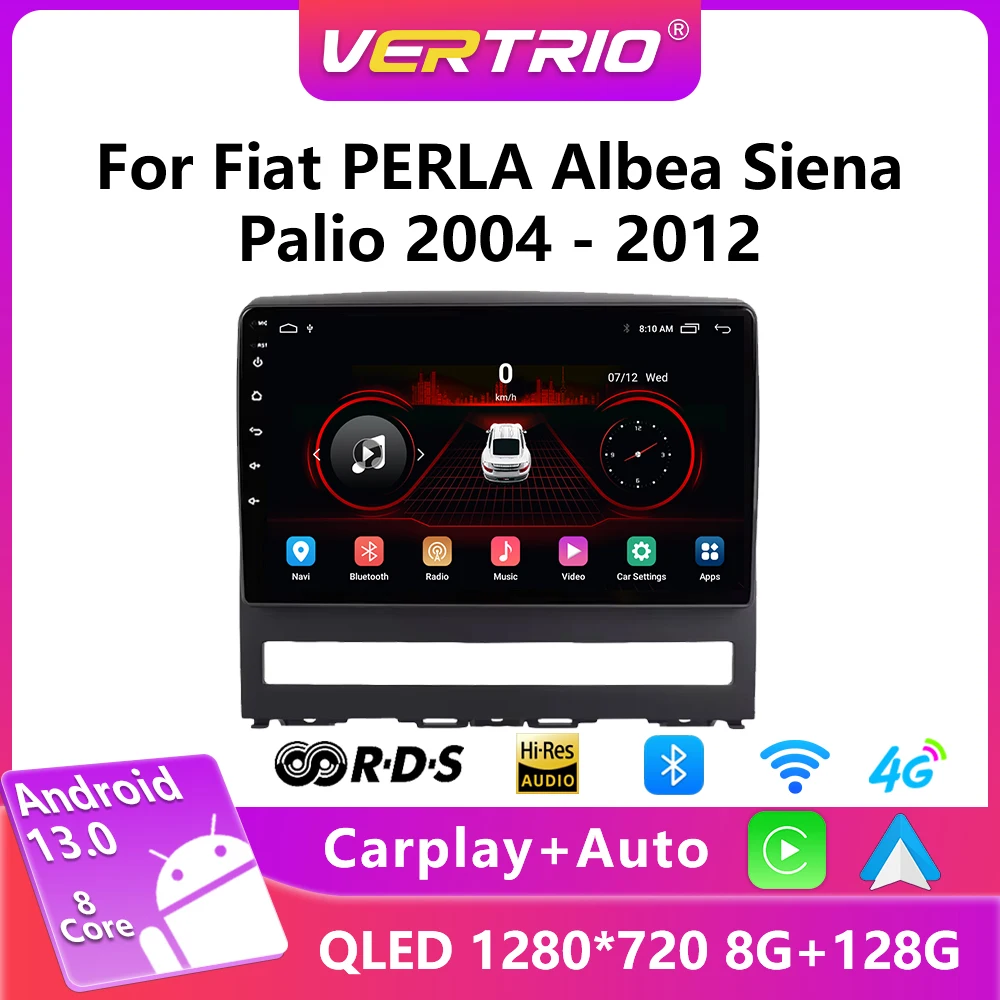 Android Auto Carplay Car Radio For Fiat Strada Palio Siena Albea Zotye Perla Idea Z200 2004-2014 Multimedia 2din Fm Video Player