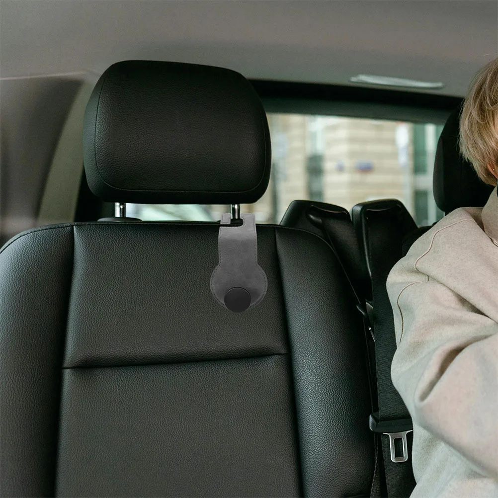 

1Pair Car Seat Headrest Hooks PU Hidden Organizer Hanger Bag Purse Holder Vehicle Storage Accessories Car Purse Hooks