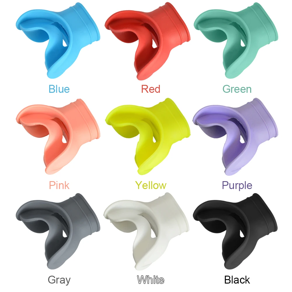 قطع فم للغوص من السيليكون خفيفة الوزن منظم للغطس والغطس واجهة عالمية ملحقات التنفس تحت الماء #4