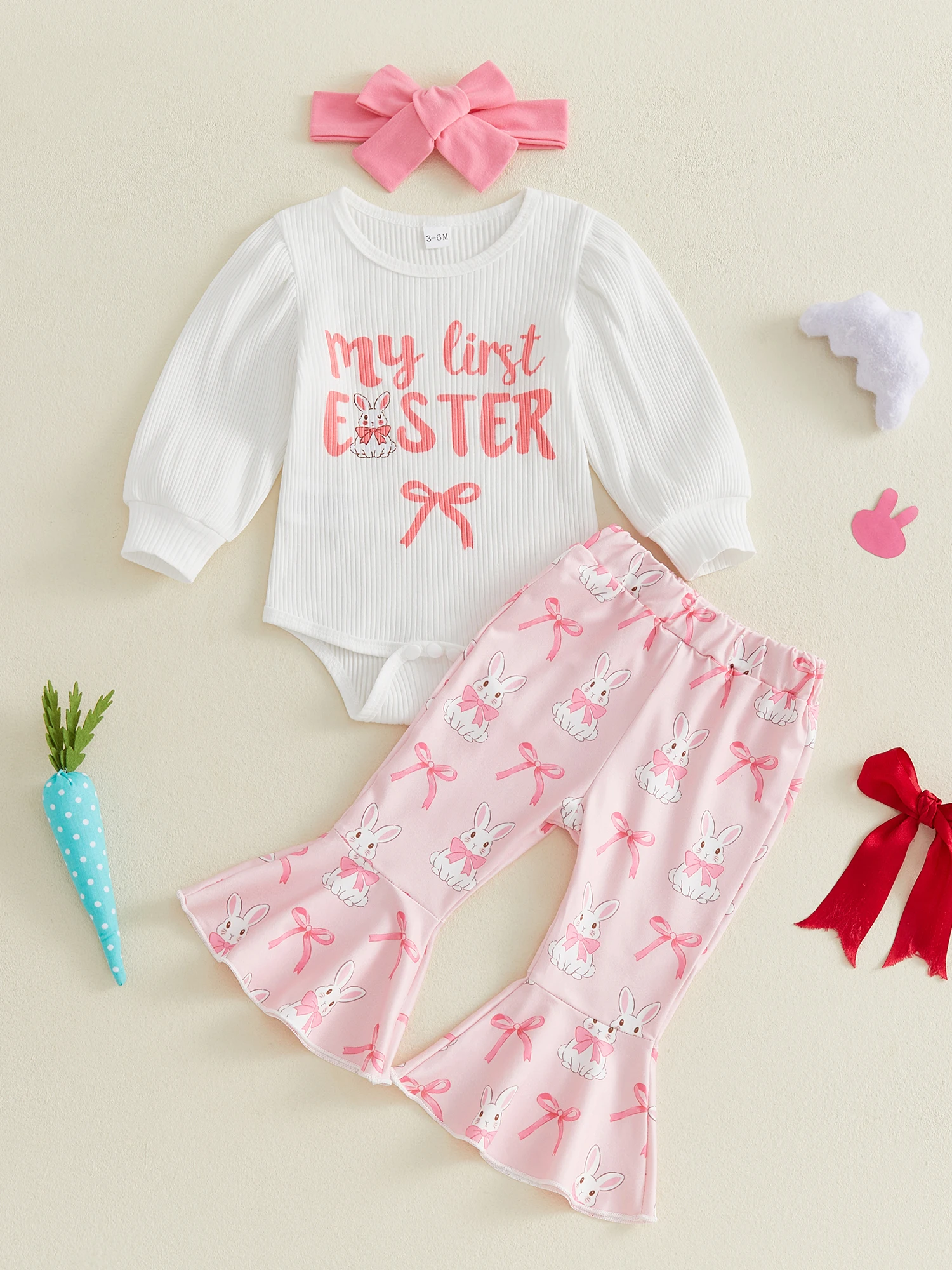 

Easter Bunny Tutu Dress Set with Headband and Matching Shoes for Baby Girls - Adorable Spring Outfit for Your Little One