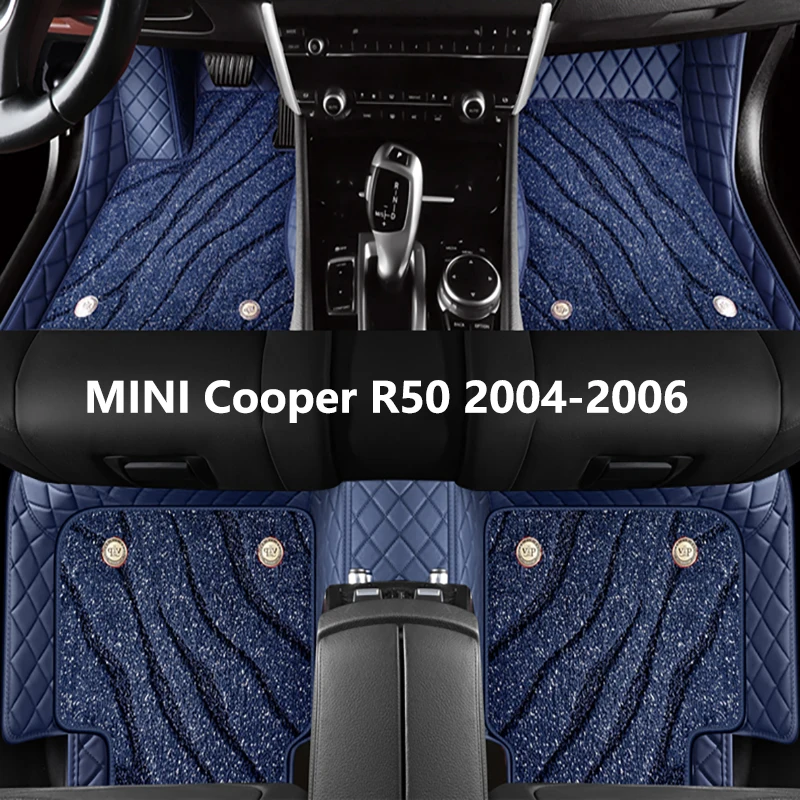 Custom Full Set Car Floor Mats For MINI Cooper R50 2004 2005 2006 High-Quality Auto  Accessories Interior Protector Foot Carpet