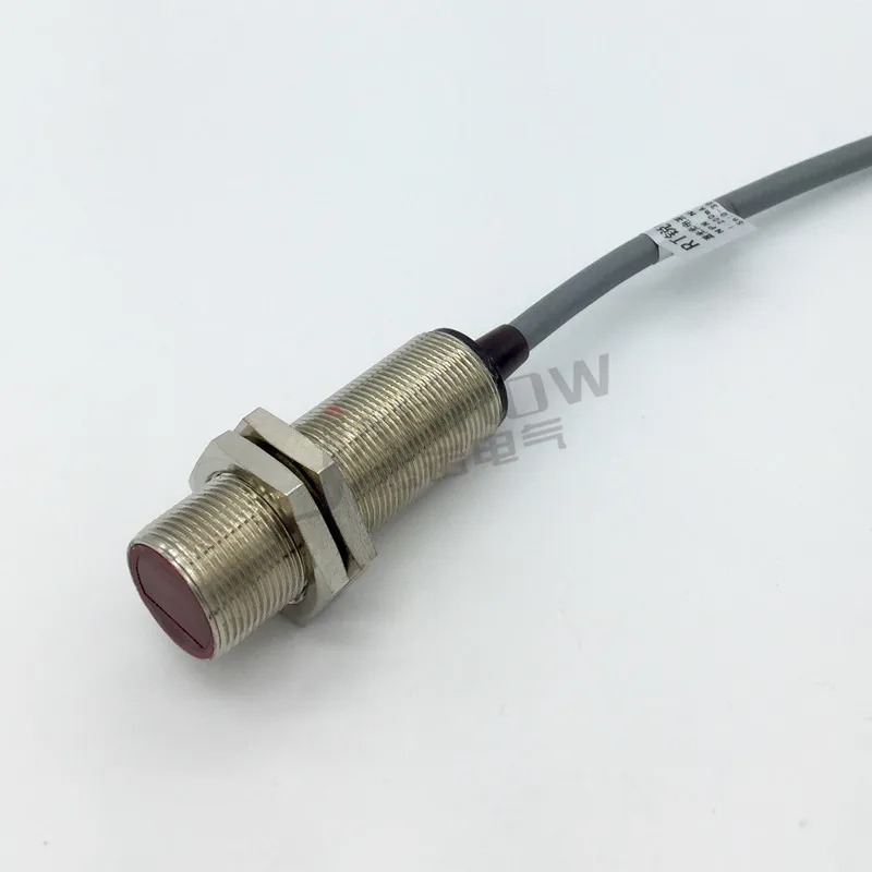 Diffuse Reflection Laser Photoelectric Switch Diameter M18, Distance Adjustable